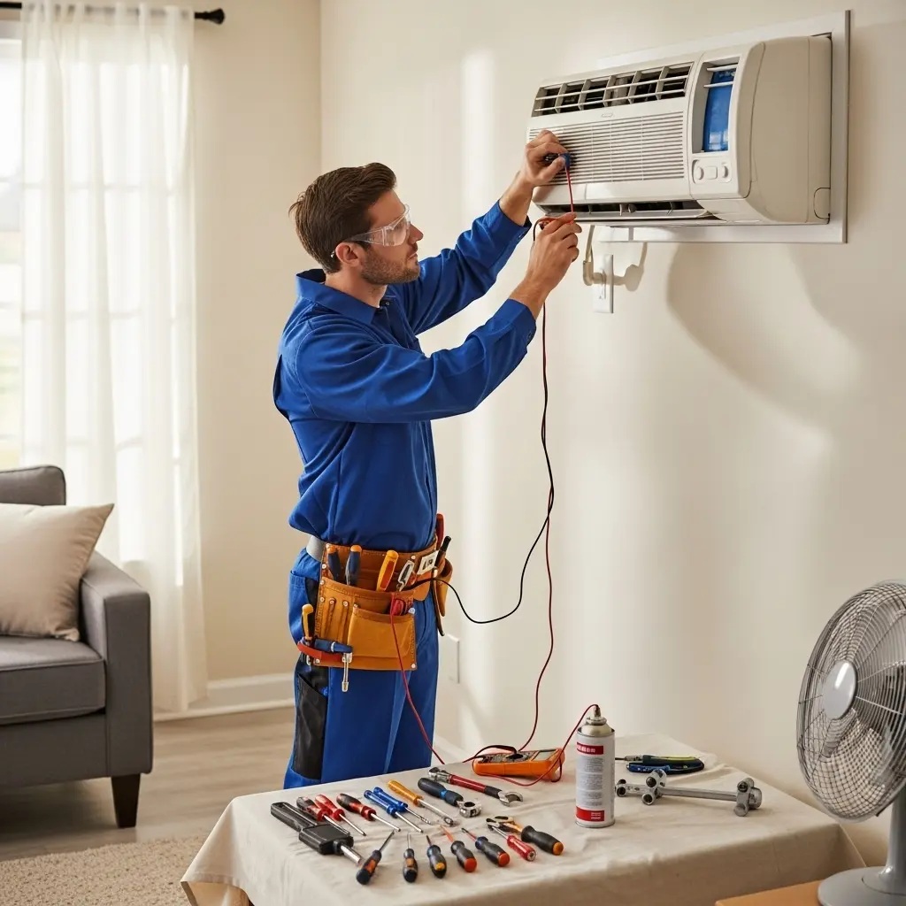 Büyükçekmece Arçelik Arçelik klima gaz dolumu ve bakım – Enerji verimliliği artırıldı. - Teknik servis örneği